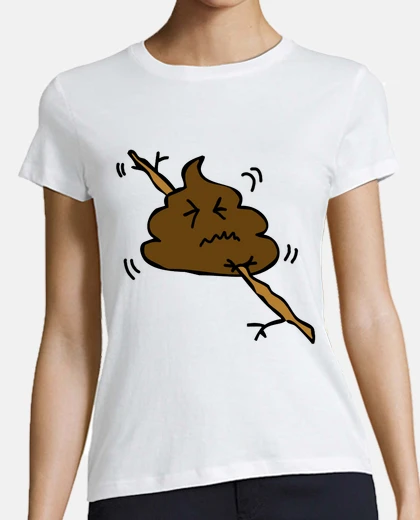 Tee-shirt merde bâton sur un bâton