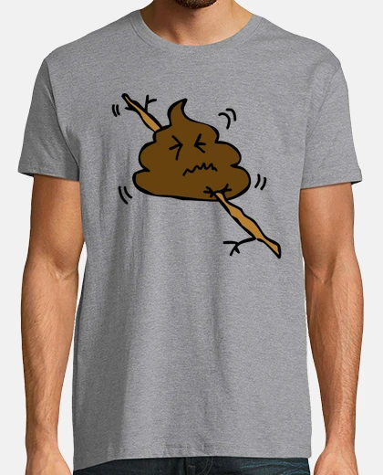 Tee-shirt merde bâton sur un bâton