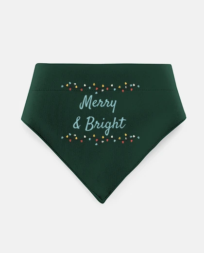 Mascotas Merry and Bright Christmas lights groov