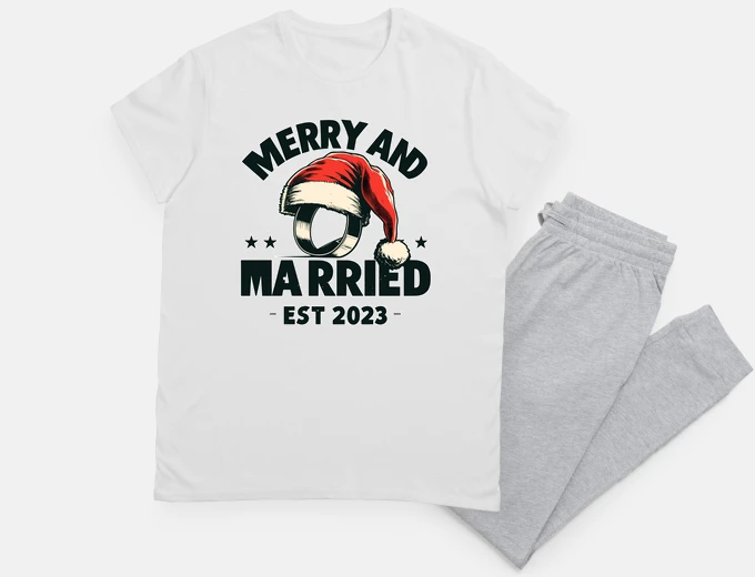 Pyjama Merry and married est 2023