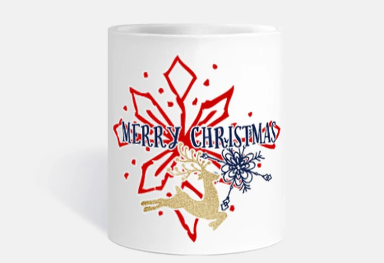 Tazza merry christ più - feliz na vita d reno