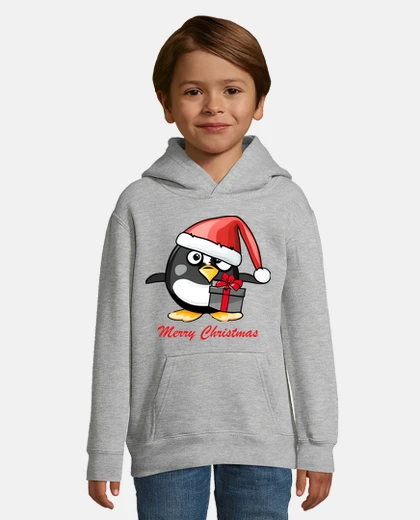 Kids merry christmas funny penguin