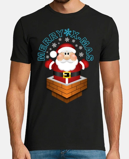 Playera Merry Christmas Santa Claus Papa Noel