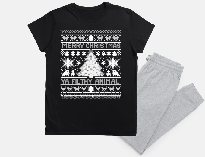 Pyjama Merry Christmas Ya Filthy Animal