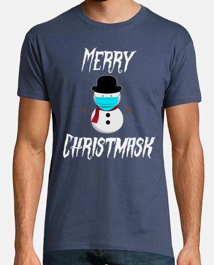 Tee-shirt Merry Christmask - bonhomme de neige