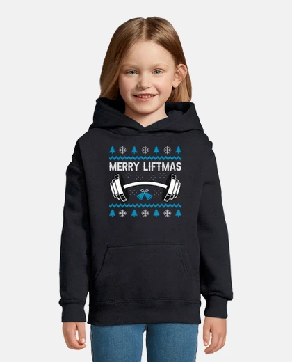 Kids Merry Liftmas Funny Christmas Gym Worko