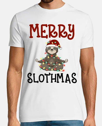 Tee-shirt Merry slothmas christmas gift for sloth