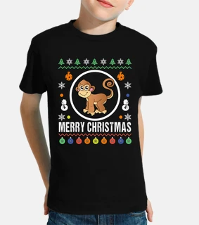 merry christmas monkey ugly sweater