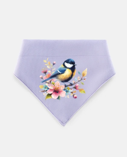 Mascotas mesange bleue trop mignonne fleur