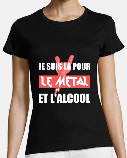 Tee-shirt Métal et alcool