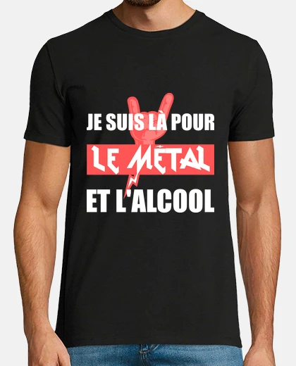 Tee-shirt Métal et alcool