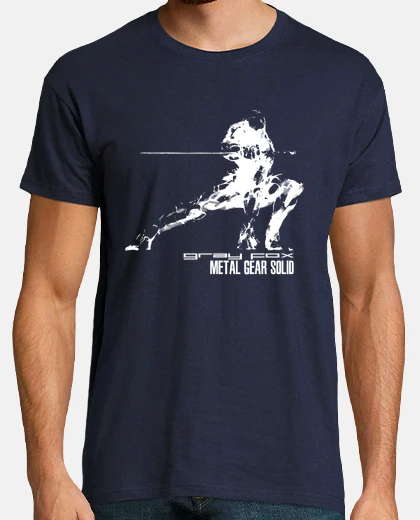 Camiseta metal gear gray fox white