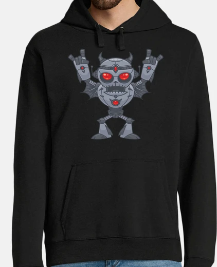 Sudadera Metalhead - demonio robot de metal pesa