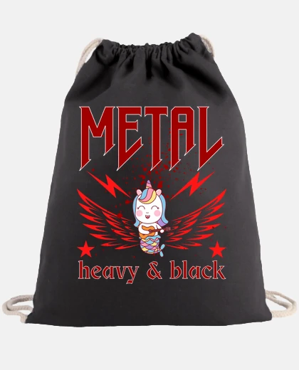 Borsa metallo pesante e nero