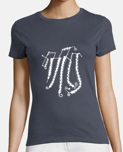 T-shirt metamorfosi t-shirt da donna disegno sfondi scuri