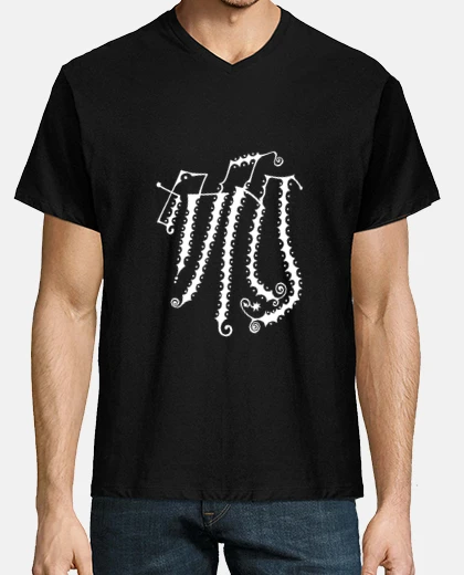 T-shirt metamorfosi t-shirt da uomo disegno per sfondi scuri