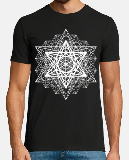 Playera metatron cube supergrid tetrahedron