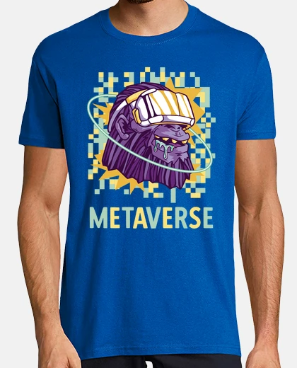 Playera metaverso realidad virtual mono nft