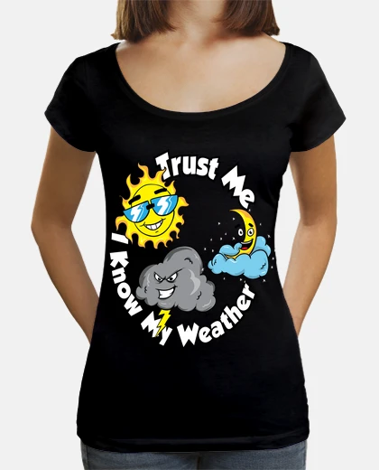 Tee-shirt météorologie je connais mon motif météo