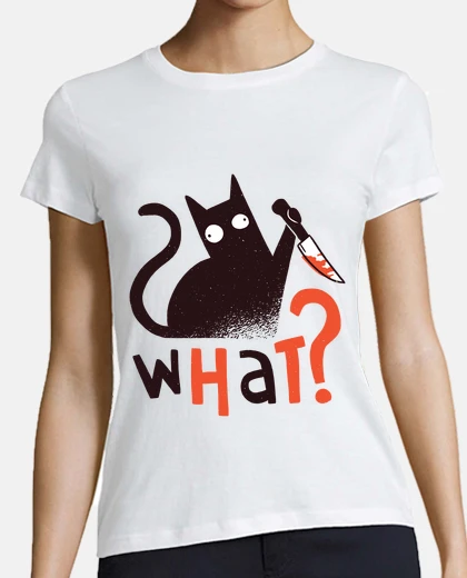 Tee-shirt meurtre chat drôle