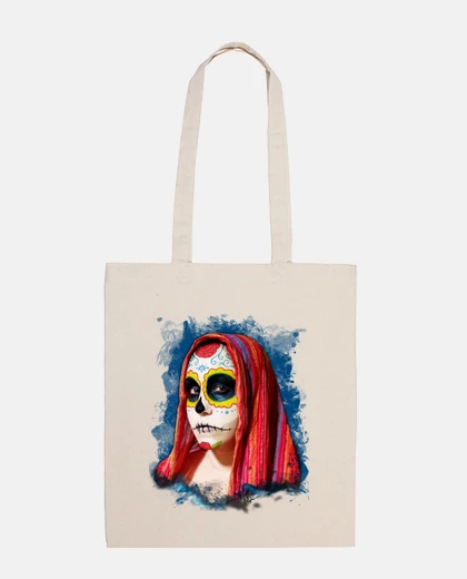 Bag mexican catrina skull