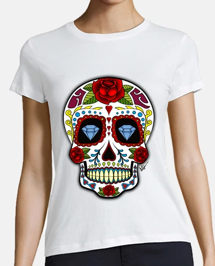 T-shirt mexican skull diamond !!!