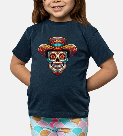Ropa mexican skull flowers
