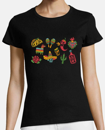 Playera Mexico Mexican folklore tequila