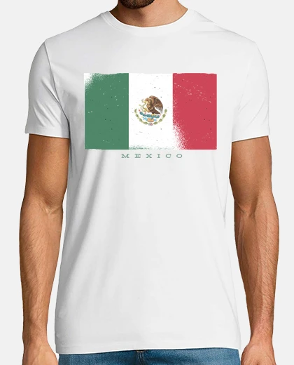 Tee-shirt Mexique drapeau pays capitale grunge