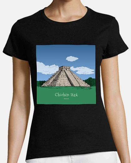 Tee-shirt mexique pyramide chichen itza
