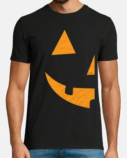 T-shirt mezza zucca zucca di halloween paura terrore horror