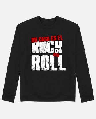 Sudadera mi casa es el rock and roll laTostadora