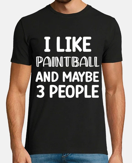 T-shirt mi like il paintball e forse un regalo 