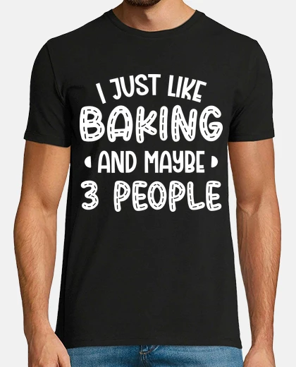 T-shirt mi like semplicemente cucinare e forse 