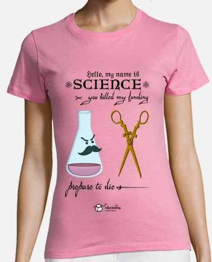 Playera Mi name is Science fondos claros