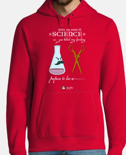Sudadera Mi name is Science fondos oscuros