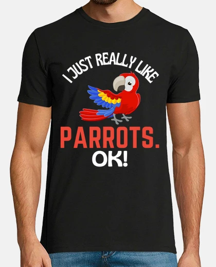 T-shirt mi piacciono molto i pappagalli ok papp