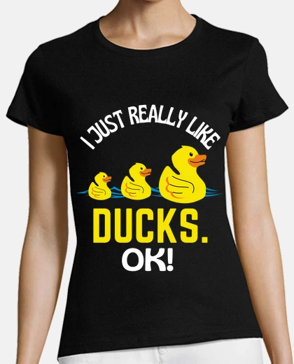 T-shirt mi piacciono molto le anatre ok umorism