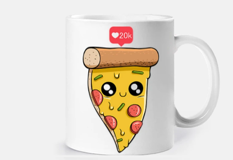 Tazza mi piace la pizza