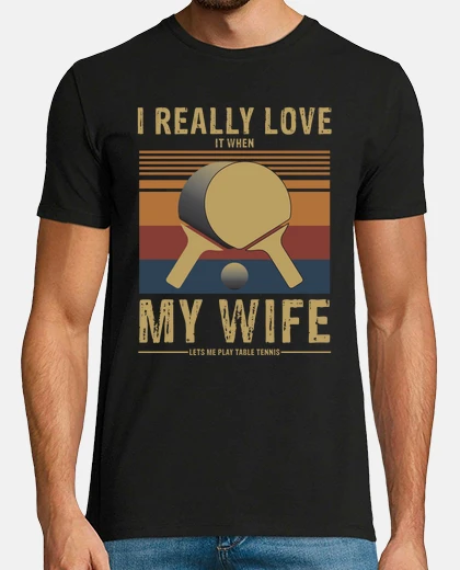 T-shirt mi piace quando mia moglie mi lascia gi