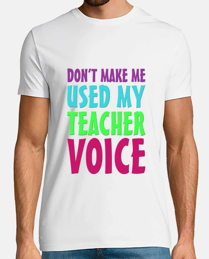 Camiseta Mi voz de profesor chico