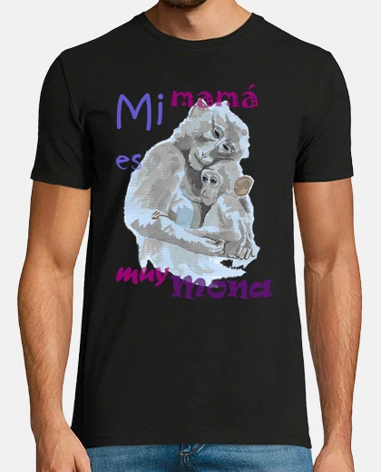 T-shirt mia mamma è carina, uomo