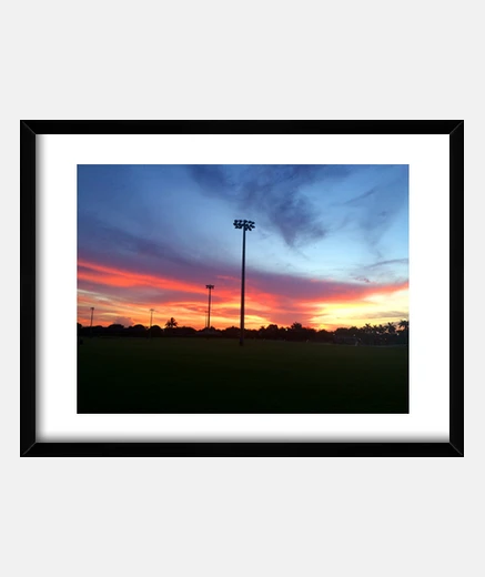Framed miami sunsets