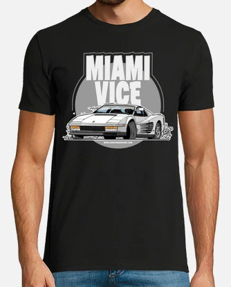 Camiseta miami vice cartoons garage laTostadora