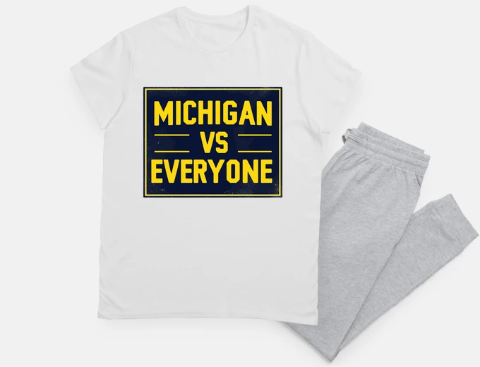 Pyjama michigan contre tout le monde citation
