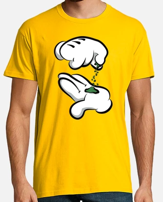 mickey mouse hands rolling weed shirt