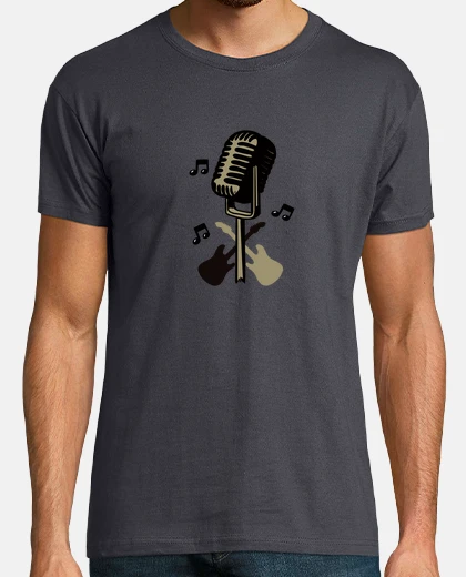 Tee-shirt Micro et guitare