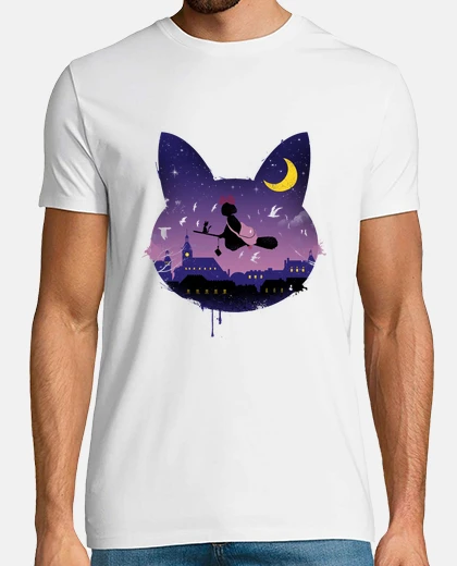 Tee-shirt Midnight Cat Stroll