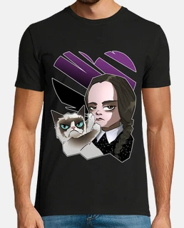 Miércoles y Grumpy Cat