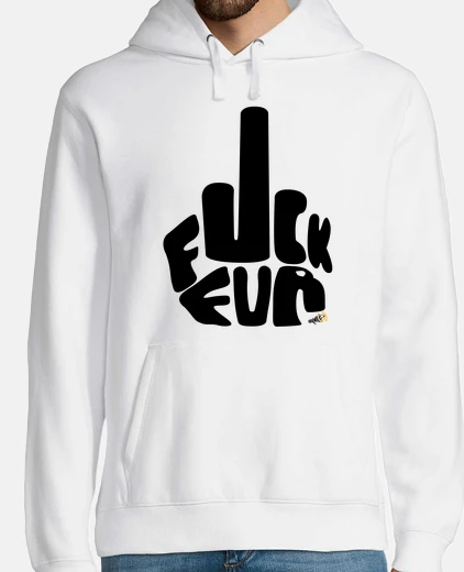 Sudadera mierda de piel negra